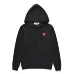PLAY PULLOVER HOODIE (BLACK) CDG